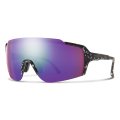 SMITH FLYWHEEL MATTE BLACK MARBLE ChromaPop Violet Mirror | Sunglasses
