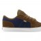 Earth/navy/white Suede