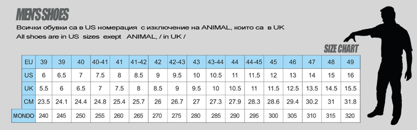 Circa Shoes Size Chart